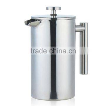 Double wall Stainless steel coffee press French press