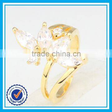 2015 New Style Delicate Gold American Diamond Rings