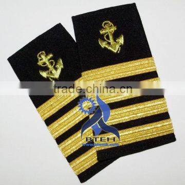 Navy Epaulettes | Marine Epaulettes | Navy Uniform Epaulettes with Gold French Braids