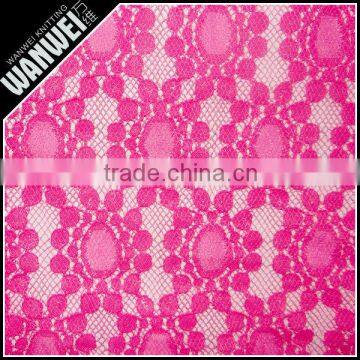 High Quality Flower Nylon Cotton Lace Fabric For Women Dress of elastic yarn knitting 1303