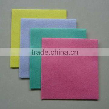 Needle punched nonwoven fabric household cleaning cloth /wipes (needle punched, viscose & polyester, super absorbent)