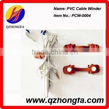 Promotional PVC Earphone Cable Winder With Unique Design