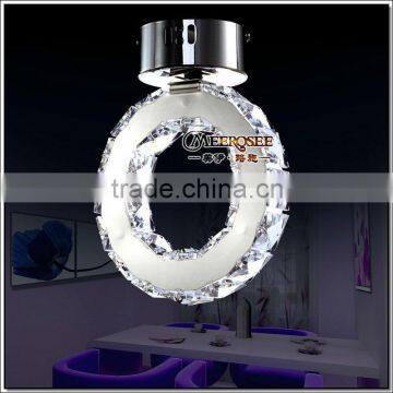 Modern LED Crystal Ceiling Light Fitting Silver CrystaL Lamp for aisle Hallway Corridor Fast Shipping