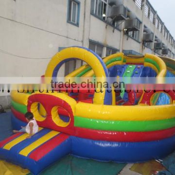 boot camp inflatable obstacle courses/ inflatable obstacle bouncer with slide