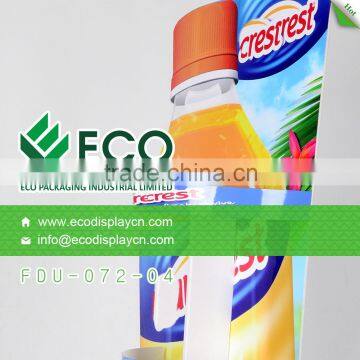 Bottle Shape Cardboard Corrugated Display for Beverage Drink photo-4