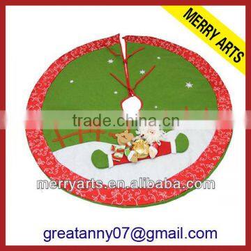 Alibaba china new christmas decoration 36 quilted christmas tree skirts Wholesale X'mas tree skirt