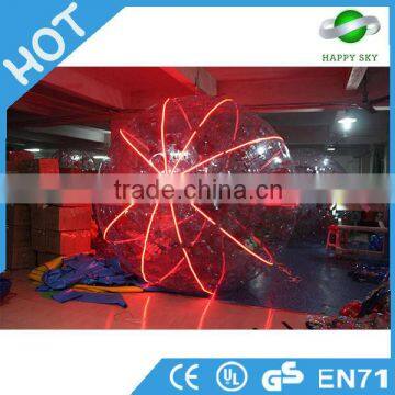 Best selling LED zorbing ball,light LED zorb ball,iwater walking ball bubble LED zorb