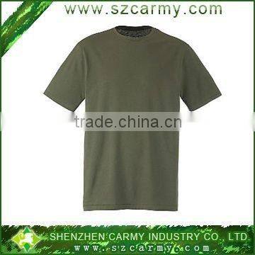 100% cotton olive green reactive military T-shirt/ army t-shirt,