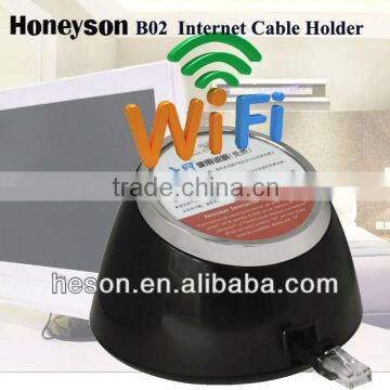 hotel products wifi + retractable hotel supply internet desktop cabel holder