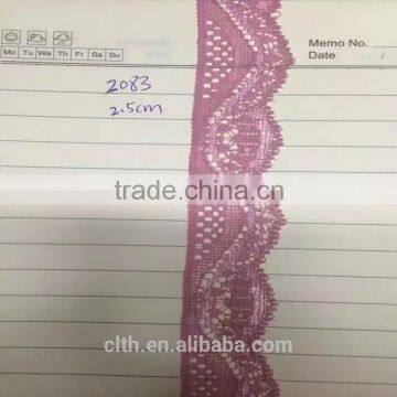 wholesale 2.5cm nylon spandex lace trim