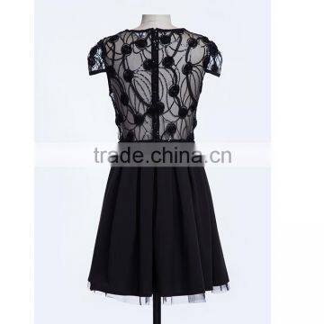 Free Sample New Fashion OEM Customized Sizes Latest Dress Patterns Party Wear Western Chiffon Dress for Lady photo-4