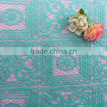 cotton nylon green geometical Floral lace swiss tulle lace fabric african high quality swiss voile african lace                        
                                                Quality Choice