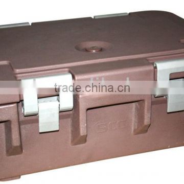 Top loader food pan carrier by Rotational molding