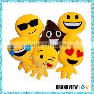 Fashion New Design Emoticon Plush Emoji Pillow/Stuffed Soft Emoji Doll For Kids