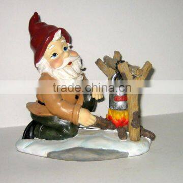 Polyresin Santa Claus Cooking Decoration Crafts