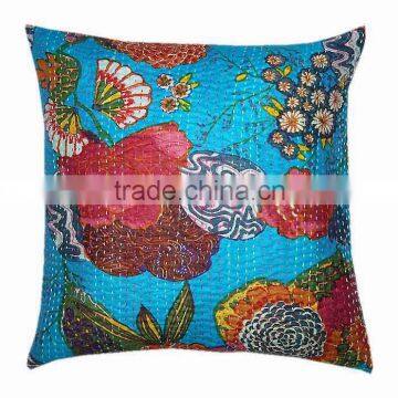 Christmas Handmade Kantha Cushion Cover Pillow Case Throw 16"