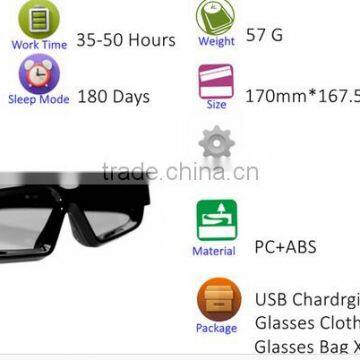 Wireless Bluetooth 4.0 Headset Telephone Polarized Driving Sunglasses/mp3 Riding Eyes Glasses