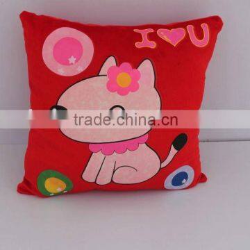 printing plush cushion