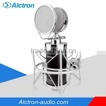 Alctron BV200 Professional Multi-Pattern Large Diaphragm Tube Condenser Studio Microphone, Pro tube recording condenser mic.