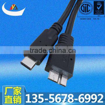 USB 3.1 Type C to Micro usb 3.0 B type Male data cable for mobile phone