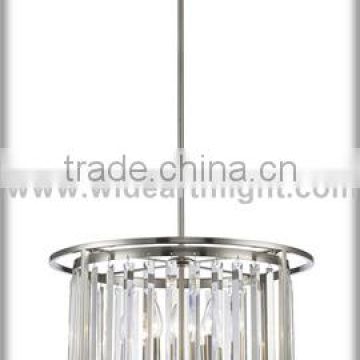 UL/CUL Listed Modern Metal/Crystal Restaurant Lighting Decoration In Nickel Finish C50348