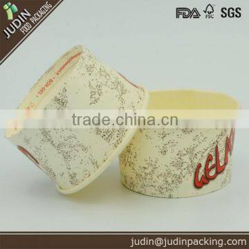 90ml Ice Cream Paper Cup And Lid Disposable Printed