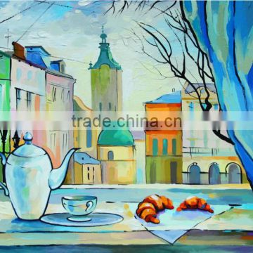 ROSA Talent Cotton Canvas Panel with Outline "Lviv", 30x40cm