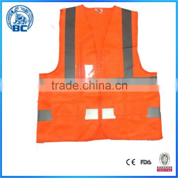 Wholesale Orange Safty Vest Fashionable Design For Branded High Vis Vests