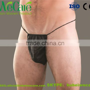 Disposable PP non woven massage T string underwear for men