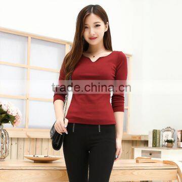 New women bulk long sleeve t shirts, plain couple long sleeve t shirt