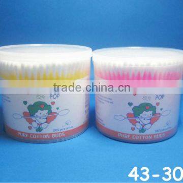 Cotton Bud 300 Pcs PP Round Can