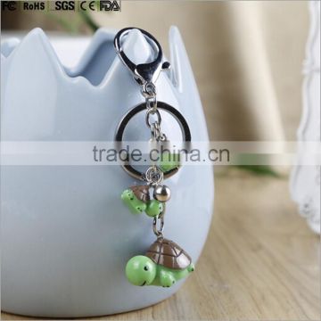 mini animal plastic 3d key chains/custom lovely mini turtle plastic 3d key chains/OEM 3d keychain China manufacturer