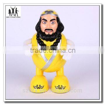 Chinese move and TV character story musical dacing toy for children, cuatom make own design move character toy manufacturer