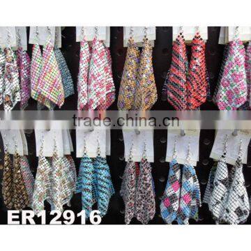 fashion women metal dangling daily wear earrings wholesale china factory