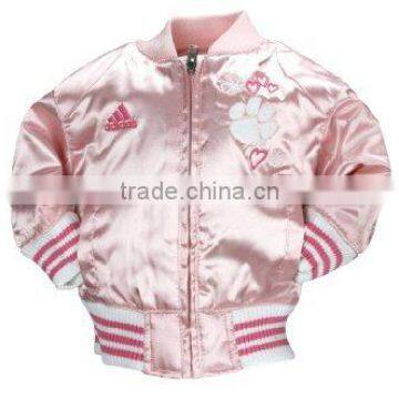 Custom White Satin Baseball Varsity Letterman Jacket Girls Baseball Jacket Varsity Jackets photo-2
