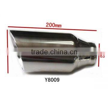 Chrome Universal Fits Car Stainless Steel Slant EXHAUST Tail Made in China