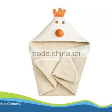 Wholesale animal shape cotton baby bath robe Baby hooded towel Cuddle robe