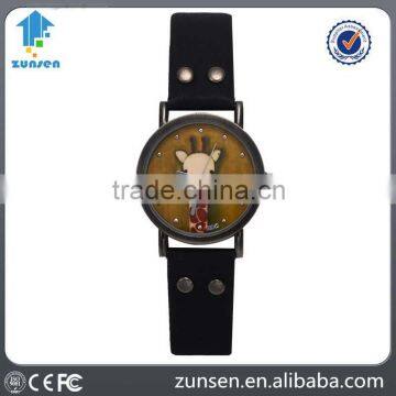 Relojes Mujer 2016 Women Watches Fashion Giraffe Pattern Ladies Leather Quartz Analog Clock Wrist Hour Popular