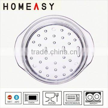 2014 new product Pyrex glass 20 cm 24 cm glass food steamers made in china