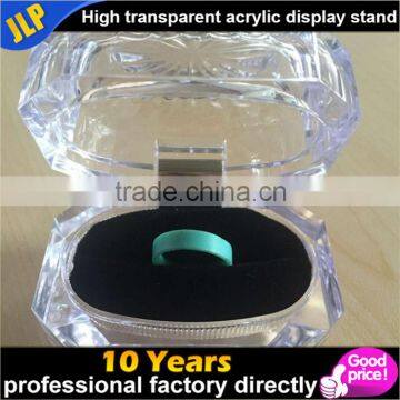 Jewelry Beautiful Clear Acrylic Crystal Ring Boxes