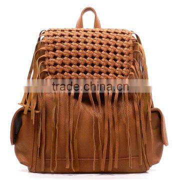 2016 Fashion Teenage Girls Perforated Wholesale pu Backpack and Bags