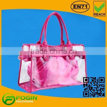 pvc jelly tote bag candy handbag