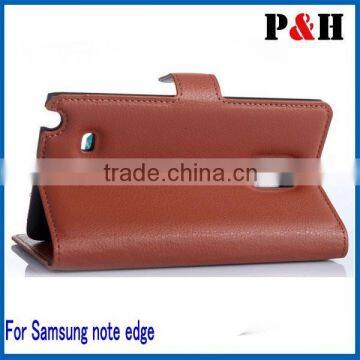 Hot Selling New Arrival PU Leather Case For Samsung Galaxy Note Edge Wallet Leather Case photo-5