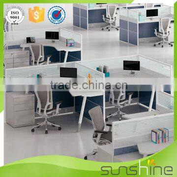 2016 Hot Sell Top Quality Office Furniture/customized Office Desk 2 Person Staff Room Partition Workstation