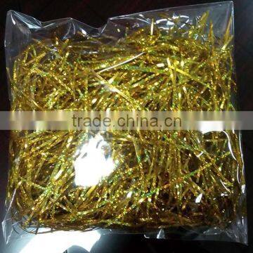 2015 Pretty Golden Holographic Easter Grass