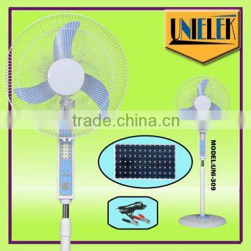 Solar Sun Sensor Solar Fan Reversible 12V dc Fan ac dc Oscillating Table Fan photo-2