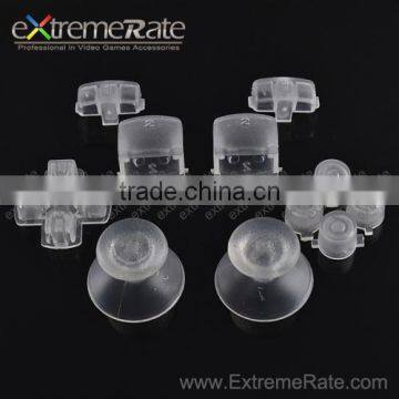 For PS3 Controller Transparent Buttons Thumbsticks D-Pad L1/R1 L2/R2 Triggers Clear Buttons