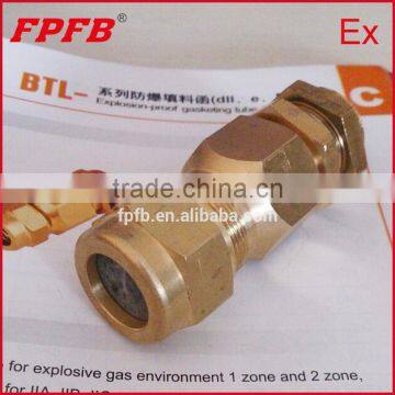 Explosion proof brass stainless steel cable gland