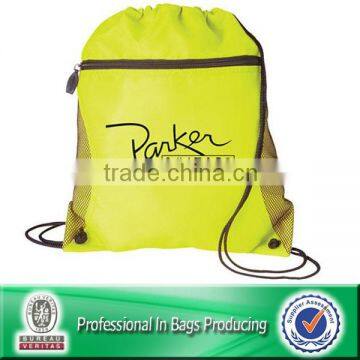 Lead-free 100% Recycled nylon drawstring cinch bag