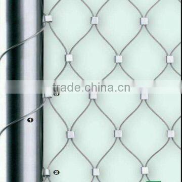 SS316 ROPE MESH/STAINLESS STEEL AVIARY MESH/ZOO MESH